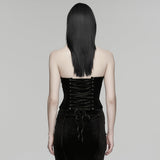 Goth embroidered corset