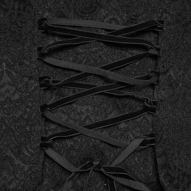 Goth short sleeve lace shirt