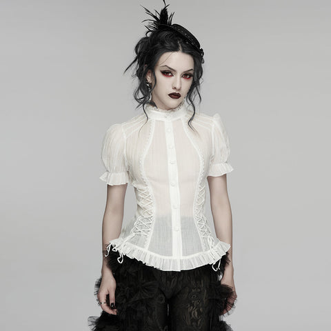 Goth textured classical shirt