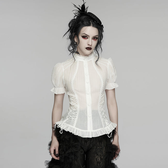 Goth textured classical shirt