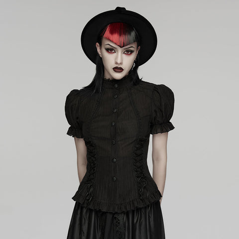 Goth textured classical shirt