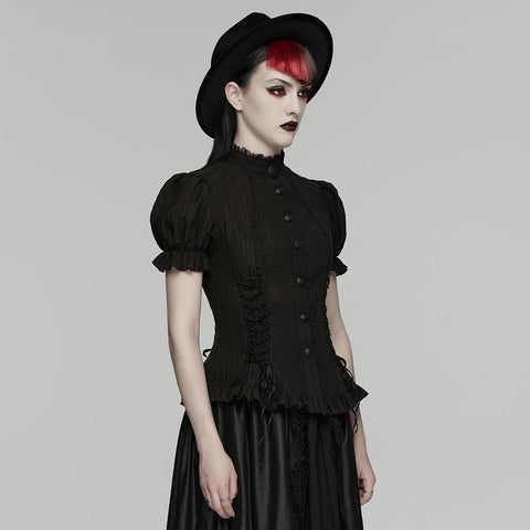 Goth textured classical shirt