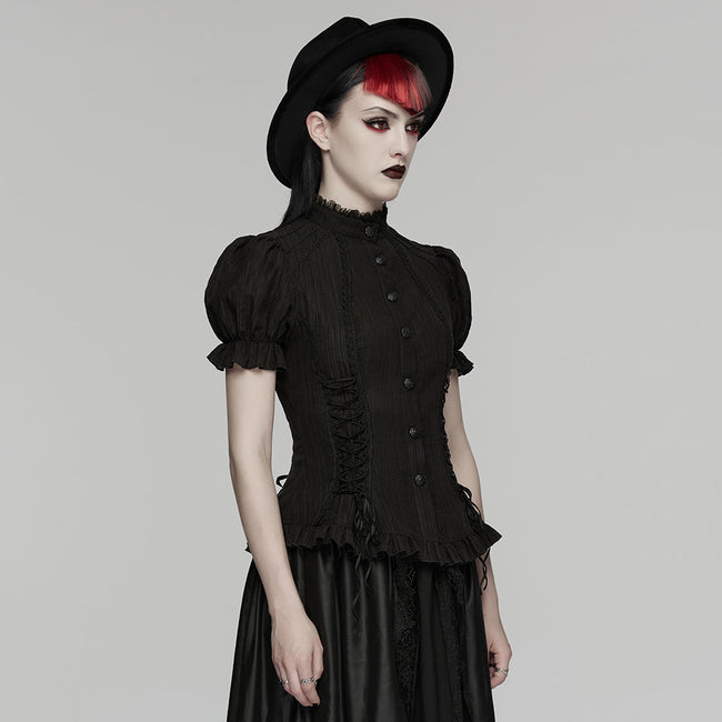 Goth textured classical shirt