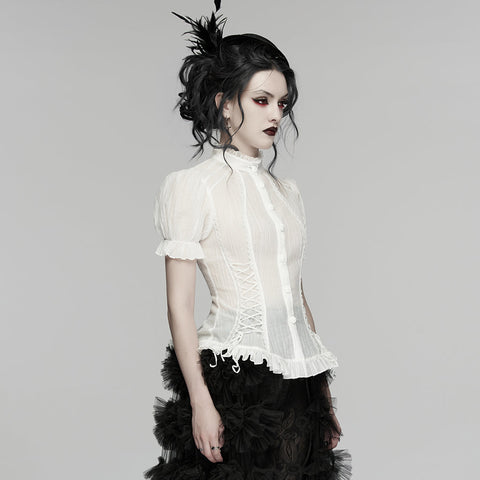 Goth textured classical shirt