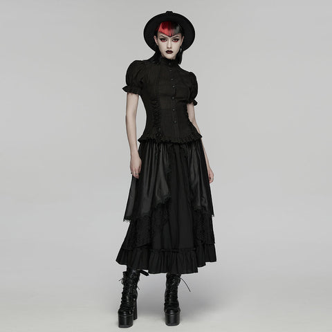 Goth textured classical shirt
