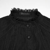 Goth textured classical shirt