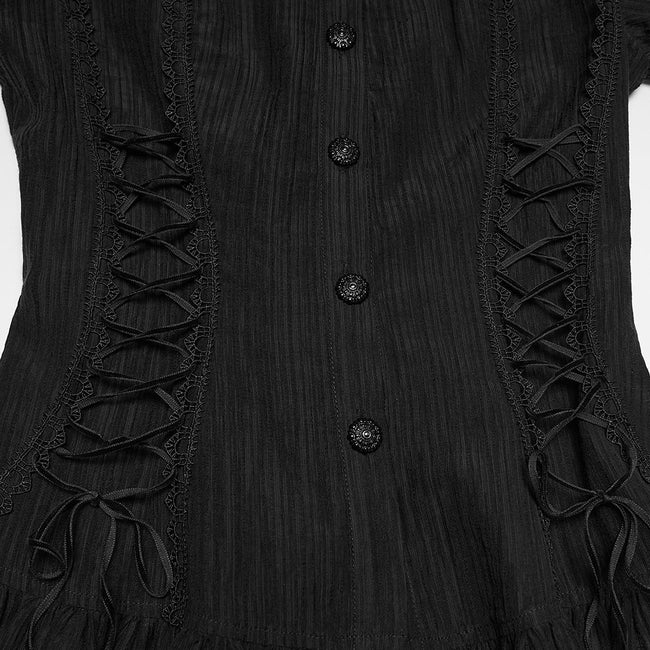 Goth textured classical shirt