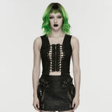 Punk hollow split vest