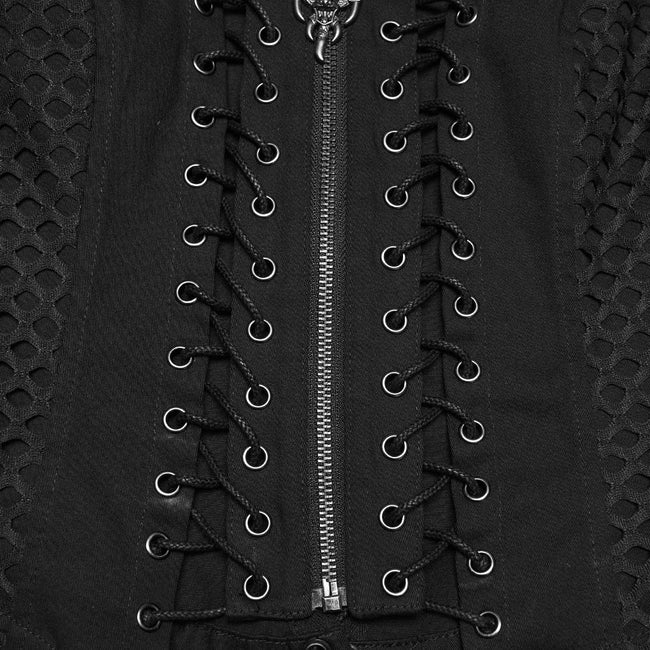 Punk hollow split vest