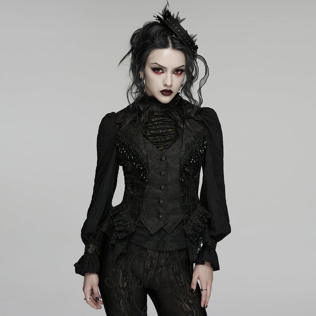 Goth Visual Embroidered Vest