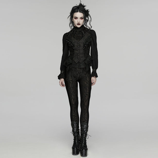 Goth Visual Embroidered Vest