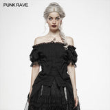 Lolita Broken-winged Black Angel Short Sleeve Shirt