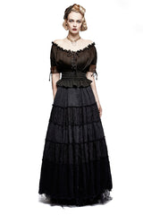 Steampunk Global Top Fashion Reversible Synthetic Slash Neck Punk T-shirts