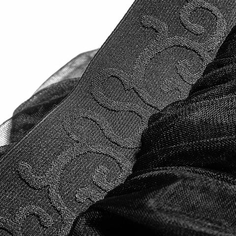 Party Elastic High Waist Flowers Mesh Prom Gothic Skirt