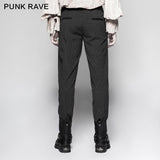 Pinstripe Simple Fitness Chino Punk Pants