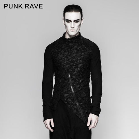 Mandarin Collar Decadent Heavy Long Sleeve Punk T-shirts