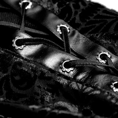 Gorgeous Elastic Square Pattern Long Sleeve Gothic T-shirts