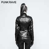 Motorcycle  Slim-fitting Leather Punk Jacket For Women