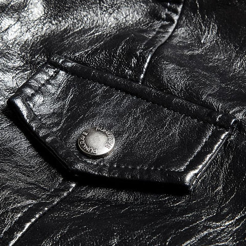 Motorcycle  Slim-fitting Leather Punk Jacket For Women