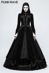 Galace Swallow Tail Long Gothic Dresses Slim And Elegant Style Women's Dresses