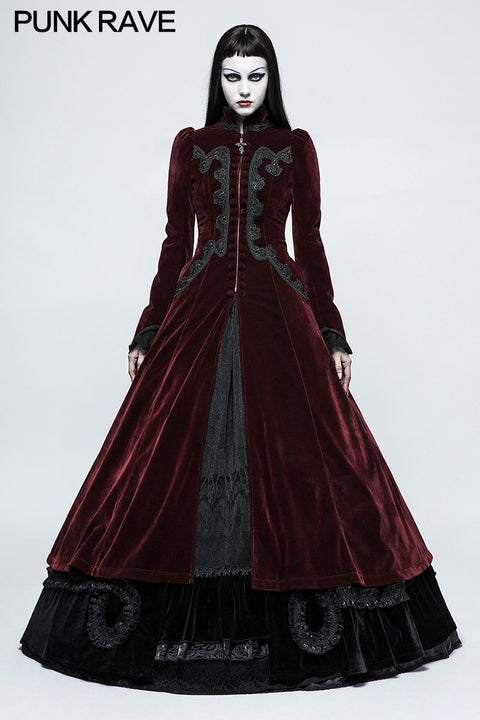 Galace Swallow Tail Long Gothic Dresses Slim And Elegant Style Women's Dresses