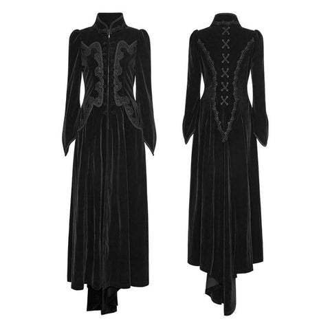 Galace Swallow Tail Long Gothic Dresses Slim And Elegant Style Women's Dresses