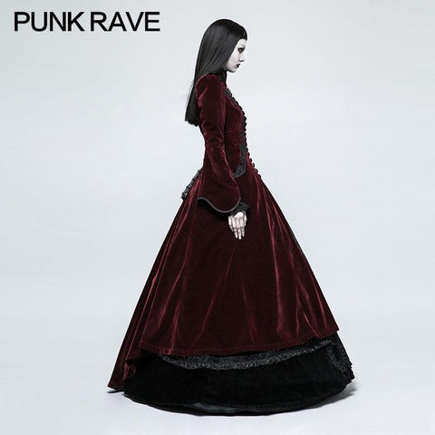 Galace Swallow Tail Long Gothic Dresses Slim And Elegant Style Women's Dresses