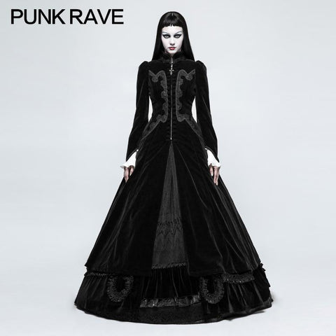 Galace Swallow Tail Long Gothic Dresses Slim And Elegant Style Women's Dresses