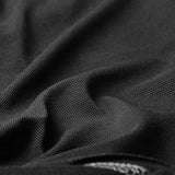 Skinny Sexy Black Mesh Punk T-shirts Tailor Network Mutil Split Design