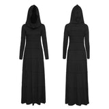 Fashion Multi Split Hooded Punk Dress For Women