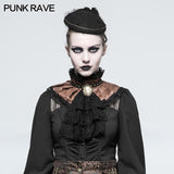 Black Dual-use Lace Punk Accessories Necktie For Women
