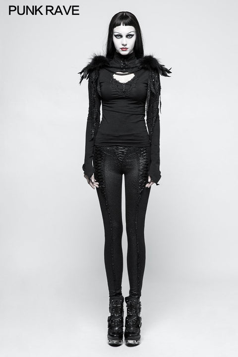 Gothic Accessories Leather Shoulder Knot With Phoenix-tail