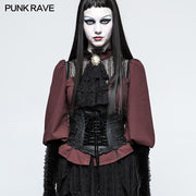 Vintage Embroidery Gothic Accessories Lolita Girdle With Exquisite Positioning Flower