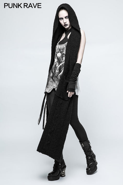 One Piece Mosaic Fashion Gothic Accessories Soft Knitting Hemming Stitching Glove