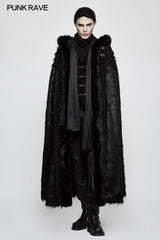 Winter Woolen Worsted Witch Long Gothic Coat For Men