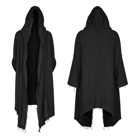 Loose Dark Death Punk Coat With Asymmetric Design