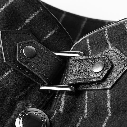 Military Uniform Striped Punk Jacket Medium Style