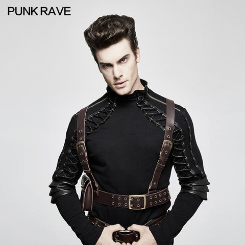 Adjustable Cross Punk Accessories Strap Clips With Detachable Bag