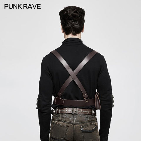 Adjustable Cross Punk Accessories Strap Clips With Detachable Bag