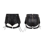 Latest Fashion Sexy Women Vintage Leather Punk Pants