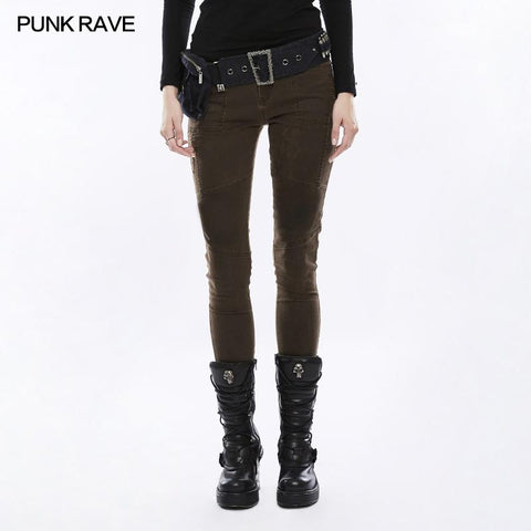 Daily Personality Military Uniform Punk Pants