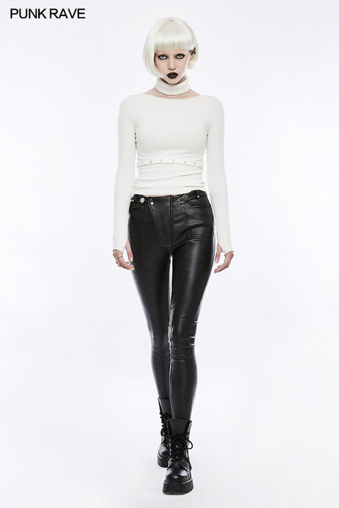 Daily Soft Split Punk Sweater With Separate Collar