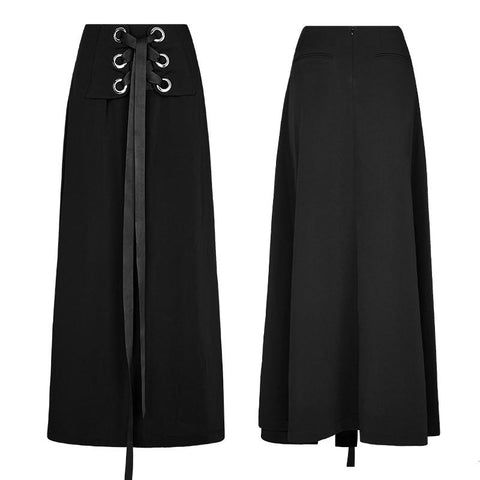 Corns Tie Wraps Chiffon Half Punk Skirt