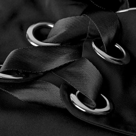 Corns Tie Wraps Chiffon Half Punk Skirt