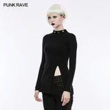 Personality Diablo Split Wool Punk Sweater