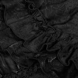 Embossed Fabric Gothic T-shirt Gorgeous Elastic Top