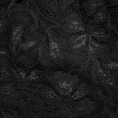 High Elastic Gothic Accessories Lace Sexy Swimwear Top