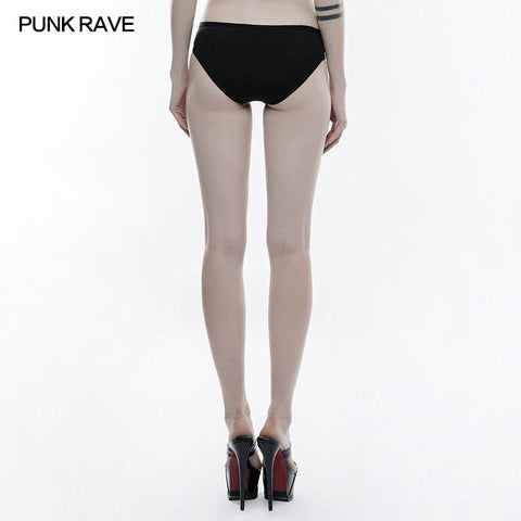 Personality Swimwear Punk Accessories Stretch Swimsuit Bottom