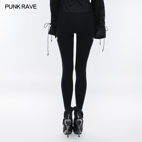 Daily Punk Pants Hollow-out Stretchy Leggings