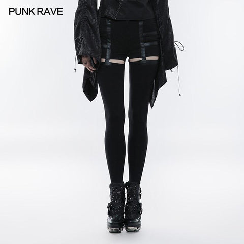 Daily Punk Pants Hollow-out Stretchy Leggings